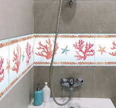 They help to tie the room together, and merge two or more. Fantastic Border Stickers For Bathrooms Tenstickers