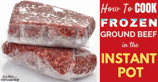 The best part is that you do not need to check it constantly. How To Cook Frozen Ground Beef In The Instant Pot Pressure Cooker