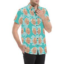 Shop the gucci official website. Custom Button Down Shirt In Hawaiian Style Onyx Prints