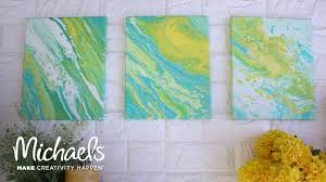 Check spelling or type a new query. Super Easy Paint Pouring On Canvas Darby Smart Michaels Youtube Diy Abstract Canvas Art Easy Abstract Art Colorful Canvas Art