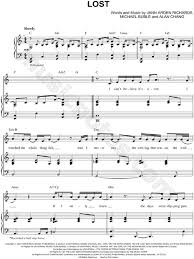 Michael Buble Lost Sheet Music In C Major Transposable Download Print Sheet Music Michael Buble Piano Sheet