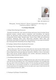 Humanistik adalah aliran dalam psikologi yang muncul tahun 1950an sebagai reaksi terhadap behaviorisme dan psikoanalisis. Teori Belajar Humanistik Menurut Para Ahli Pdf