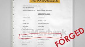 Maybank2u pay is an online debit payment gateway powered by maybank, which allows customers directly make purchase with their maybank account. Us 741k To Azmin Fund Transfer Document Forged Maybank To Take Action Up Station Malaysia