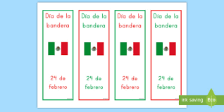 Feliz día de la bandera! Marcapaginas De La Bandera De Mexico Teacher Made