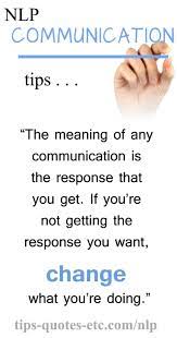 Nlp Quote The Meaning Of Any Communication Is The Response That You Get If You Re Not Getting The Response Change What Nlp Techniques Nlp Programming Quote