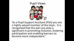 Pupil Support Assistants - Youtube