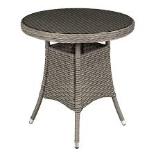 Black metal outdoor bistro coffee table create a chic dining space with this industrial create a chic dining space with this industrial style table. Dellonda Chester Rattan Wicker Weave Outdoor Dining Bistro Side Table
