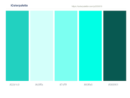 You will learn here green color names as well. Java Frosted Mint Aquamarine Cyan Aqua Deep Sea Green Color Scheme Icolorpalette