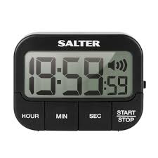 This kitchen might be small, but it makes a big statement. Salter Loud Timer Black Robert Dyas