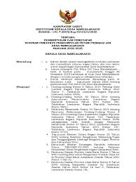 Memberhentikan dengan hormat mereka yang tersebut namanya dalam lajur 2 dari jabatan sebagai perangkat desa pada. Sk Mitra Cai P3a Mdl