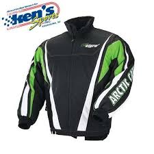 In arctic white, the men's hooded jacket is distinguished by our new orange silicone badges and features two zip pockets on the front. Arctic Cat Men S Lime Black El Tigre Snowmobile Jacket 5240 77 Jackets Green Jacket Mens Jackets