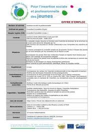 C'est la convergence de plusieurs. Calameo Offre Emploi Conseiller Ere Emploi Mission Locale Hauts De Garonne