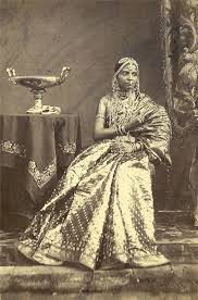 Studio portrait of Three Girls Wearing Jewellery - Madras (Chennai), Tamil Nadu India in 1870's