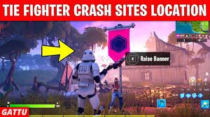 Raise Your Banner To Capture Tie Fighter Crash Sites Locations Star Wars Challenges Fortnite Youtube If you complete these challenges you will earn a few free star wars themed cosmetics! raise your banner to capture tie fighter crash sites locations star wars challenges fortnite