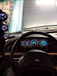 Glowshifts Bem Performace Led Gauges In My 1993 Ford F350 Big Blue Ford Pickup Trucks Ford Diesel Ford F250 Diesel