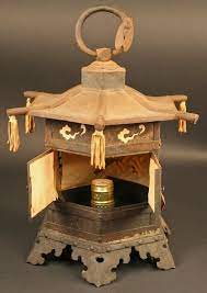 Fine Japanese Garden Hanging Lantern With Cicada For Sale Antiques Com Classifieds Pagoda Garden Ideas Pagoda Garden Lanterns