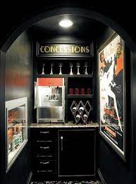 The red partitions and counter, in browse 127 movie theatre snack bar on houzz whether you need inspiration for making plans movie theatre snack bar or are development fashion. Movie Buff Home Ideas Salle De Theatre Deco Interieure Salle De Cinema Maison