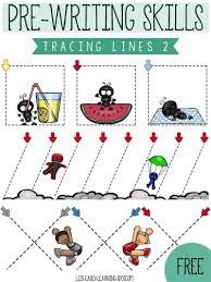 Pre Writing Skills Tracing Lines Liz S Early Learning Spot Pre Writing Activities Writing Skills Pre Writing