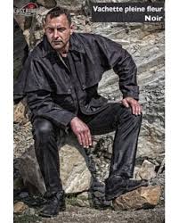 Coupe régulière le mannequin mesure 180 cm et porte la grandeur s extérieur : Manteau 3 4 Australien Homme En Cuir De Vachette