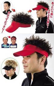Fake Hair For Men Bushy Hair Cool Hats Cap Hair