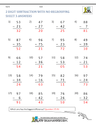 Worksheets, games, lesson plans, songs, stories Two Digit Subtraction Without Regrouping