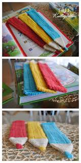 These 23 free knitting patterns will encourage you to use your newly acquired skills and venture into making items for your home or to wear in addition to additional scarf ideas. Knit Crayon Bookmark Free Knitting Pattern Knitting Pattern