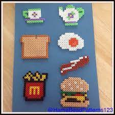 Check spelling or type a new query. Hama Bead Food Items By Hamabeadpatterns123 Perler Beads Designs Perler Bead Art Melt Beads Patterns