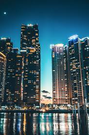 See more ideas about korean aesthetic, aesthetic wallpapers, aesthetic. Hd Wallpaper High Rise Buildings Skyscrapers Shore Night City Busan South Korea Wallpaper Flare