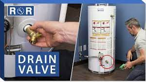 Turn the hot water heater control valve to the off position and the temperature dial to its lowest drain enough water from the tank to bring the level below the relief valve. Water Heater Drain Valve Repair And Replace Youtube
