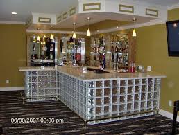 Glass Block Bar 2007 Conyers Ga Basement Finished Wet Bar Made With Glass Blocks Glass Blocks Game Room Bar Bars For Home