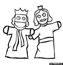 100% free toys coloring pages. Puppet Show Coloring Page Free Puppet Show Online Coloring