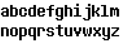 The classic undertale logo font now containing cyrillic words, replaced from heart symbols. 8bitoperator Jve Regular Font Ffonts Net