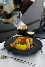 Nasi Kuning Ayam Bakar In Flight Garuda Indonesia Melbourne Jakarta