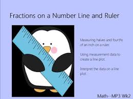 common core fractions on a number line flip chart