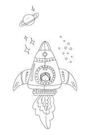 It's very easy art tutorial for beginners, only follow me step by step, if you need more time,. Outline With Astronaut Kid And Cat In Rocket Ships Stars Planet Coloring Black And White Cartoon Character Vector Illustration On White Background Kids Coloring Book A Game For Children Stock Images Page