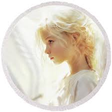 I Stand Ready Round Beach Towel