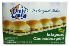Just because you are watching what you eat doesn't mean you can't still calories in a cheeseburger. Review White Castle Frozen Jalapeno Cheeseburgers The Impulsive Buy