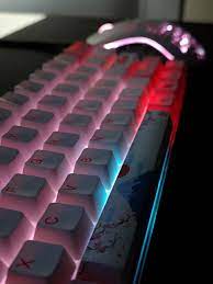 Most Generic Peripherals Ever Ducky One 2 Mini With Tokyo Akko Keycaps And The Model O Mecha Video Game Room Design Game Room Design Gaming Computer Room