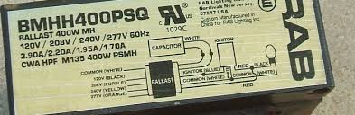 All ballast specifications are in compliance with north american and international safety, performance and design standards, including u.l., csa and ansi. Is It Okay To Run A Mercury Vapor Lamp Of Lower Wattage 100 150 175w On A 400w Mhl Mvl Ballast Also Can A 60hz Ballast Be Used On 50hz Electrical Engineering Stack Exchange