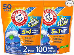 Fresh scent liquid the arm and hammer 224 oz. Arm Hammer Plus Oxiclean 5 In 1 He Laundry Power Paks 2 Pack 50 Count Pods 100 Loads Health Personal Care Amazon Com