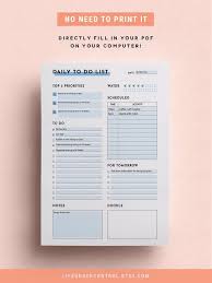Daily Schedule To Do List Insert Free Weekly Planner A4 Etsy Weekly Planner Free Daily Planner Book Daily Planner Pages