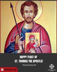 Happy Feast of St. Thomas the Apostle ...