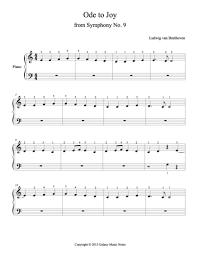 Click the button below for instant access to the free pdf guitar transcriptions. Ode To Joy Level 1 Piano Sheet Music Ode To Joy Sheet Music Piano Sheet