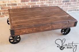 Diy Factory Cart Coffee Table Cart Coffee Table Coffee Table Plans Diy Coffee Table