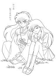 Inuyasha is a manga series written and illustrated by rumiko takahashi. Inuyasha Coloring Pages