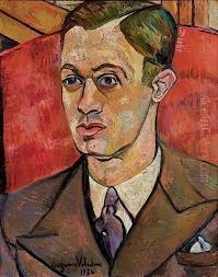 Portrait De Paul Petrides reproduction by Suzanne Valadon for sale