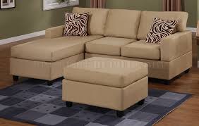 Each piece is supported by. Hazelnut Plush Microfiber Casual Small Sectional Sofa W Ottoman