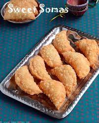 Sweet Somas Recipe Somasi Diwali Sweets Recipes Raks Kitchen Recipe Diwali Sweets Recipe Sweets Recipes Diwali Sweets