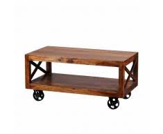 Manche massiv gefertigten couchtische verfügen über eine ablage aus holz oder glas unter der tischfläche, dass ihre lektüre, fernbedienung und co. Couchtisch Mit Rollen Gunstige Couchtische Mit Rollen Bei Livingo Kaufen