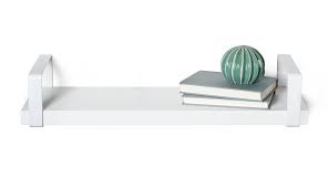 Mobilier d'intérieur meuble de salon bibliothèque et étagère bibliothèque et étagère sur pied homcom, description : Equerre Style Industriel Acier Mat Blanc H 10 6 X P 21 Cm Leroy Merlin